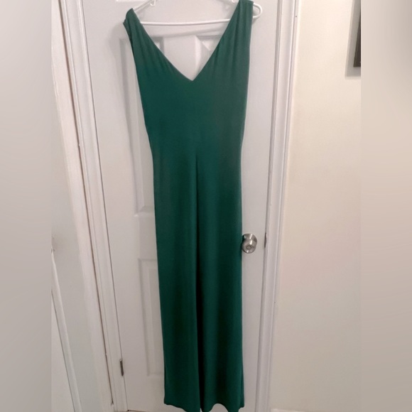162. Lauren Ralph Lauren green floor length maxi dress sz US 12 (fits Large-14 - Picture 10 of 13